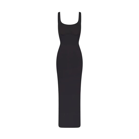NWT, SKIMS BODY - TANK LONG SLIP DRESS, Onyx, M - Picture 6 of 7